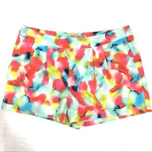 Cynthia Rowley Water Color Print Shorts